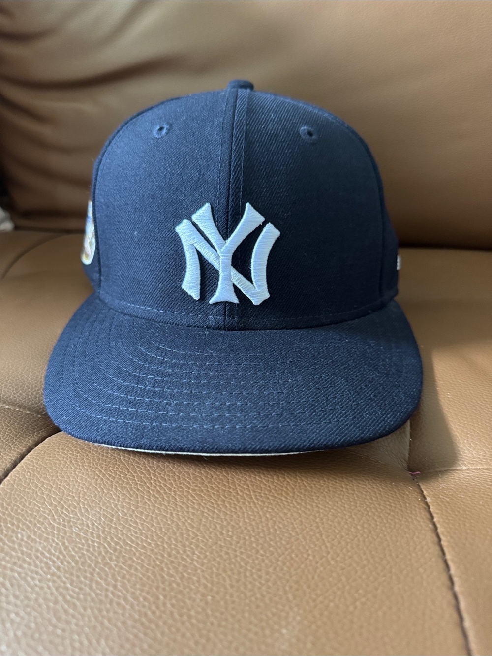 Kith New York Yankees Navy Blue Hat with White NY Logo